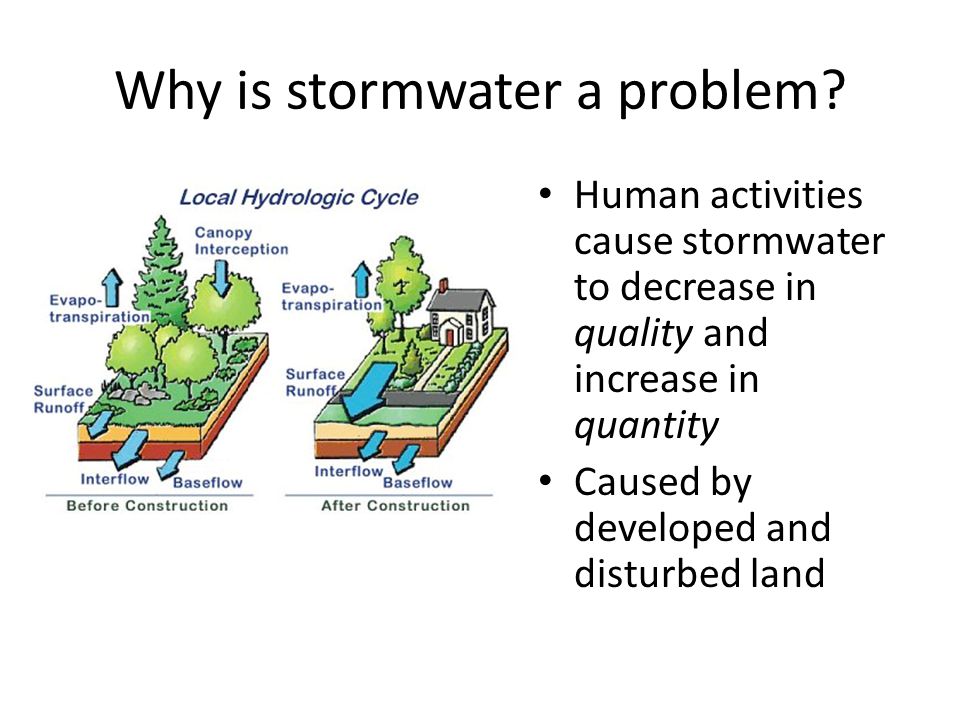 Why is stormwater a problem.