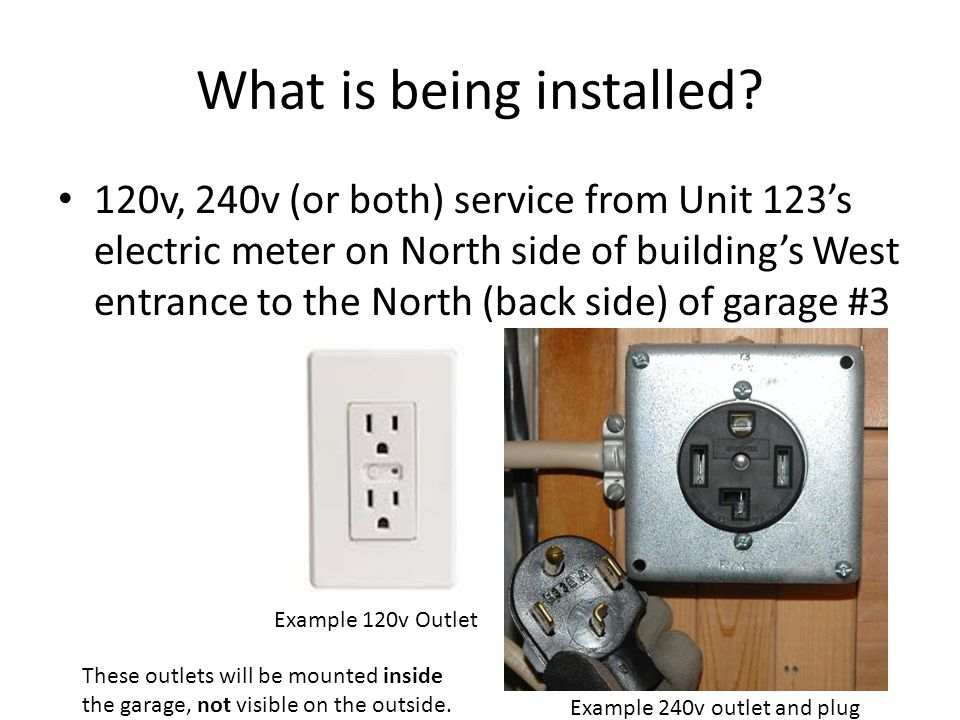 Unit 123 Wishes To Install Separate Electrical Service To Garage