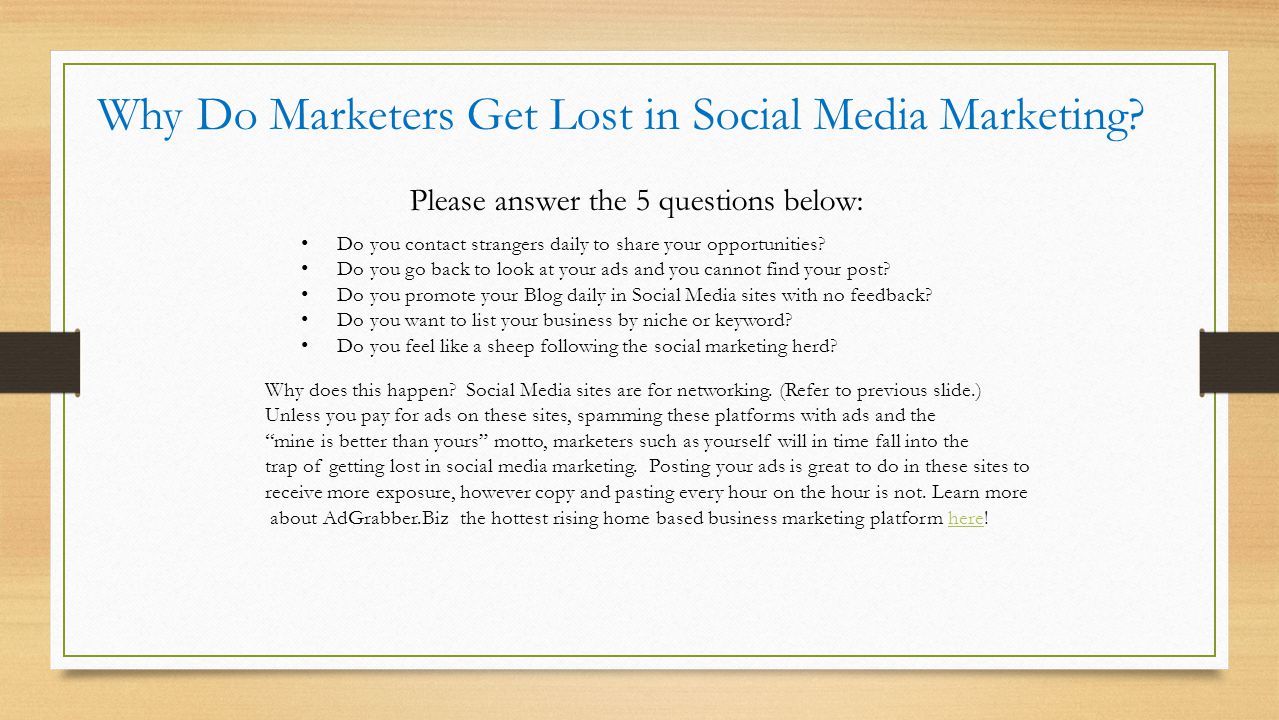 Why Do Marketers Get Lost in Social Media Marketing.