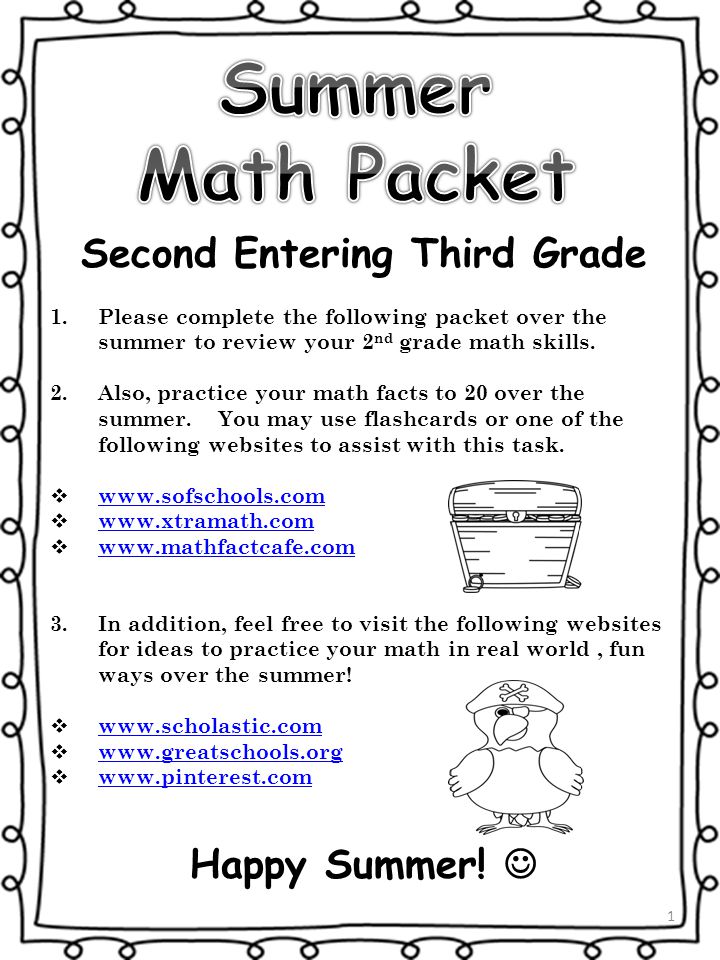 1 Second Entering Third Grade Please Complete The Following Packet 1 Second Entering Third Grade Please Complete The Following Packet Over Summer To