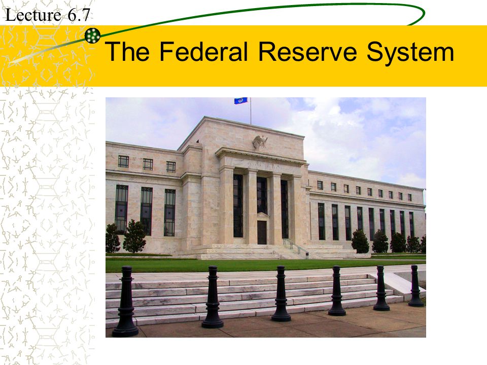 The Federal Reserve System Lecture 6.7