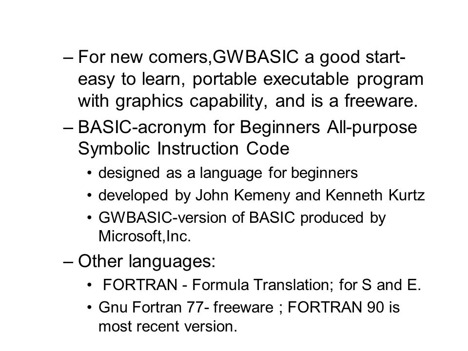 learn gw basic programming language