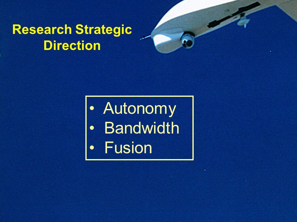Research Strategic Direction Autonomy Bandwidth Fusion