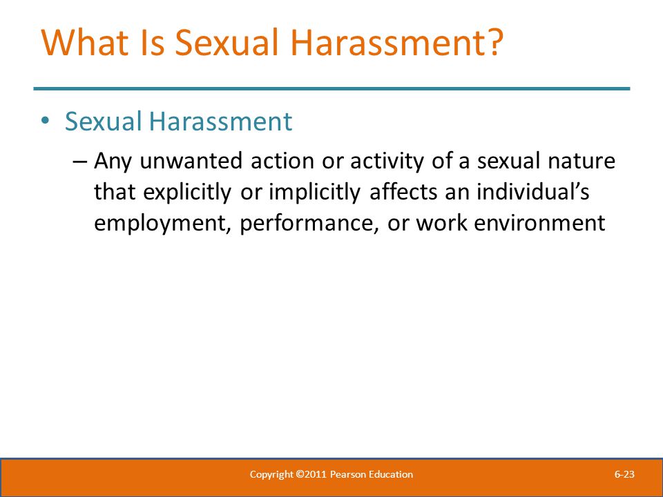 6-23 What Is Sexual Harassment.