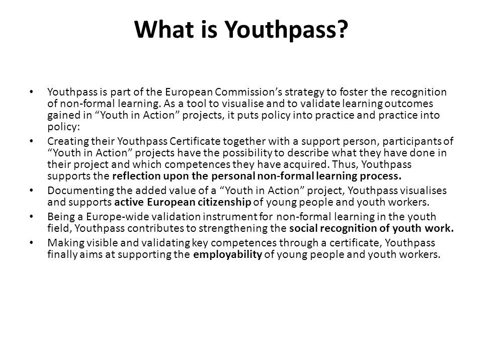 What is Youthpass.