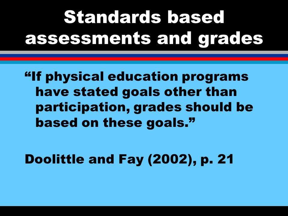 NASPE 2002 Assessment Series K-12 Physical Education l Authentic Assessment of Physical Activity for High School Students Sarah Doolittle, Hofstra University Tom Fay, St.