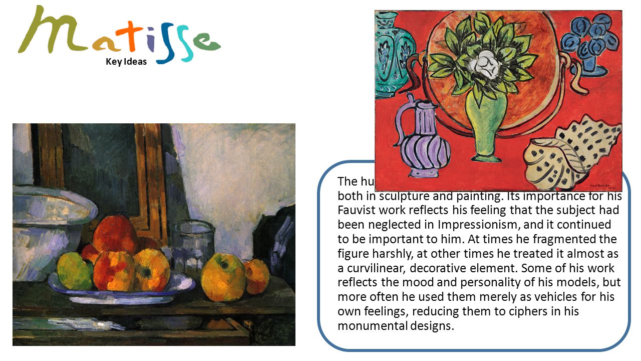 The human figure was central to Matisse s work both in sculpture and painting.