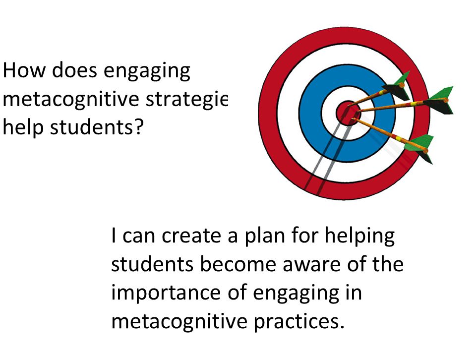 How does engaging metacognitive strategies help students.