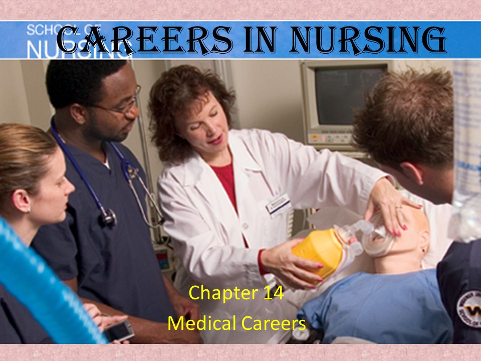Careers in Nursing Chapter 14 Medical Careers
