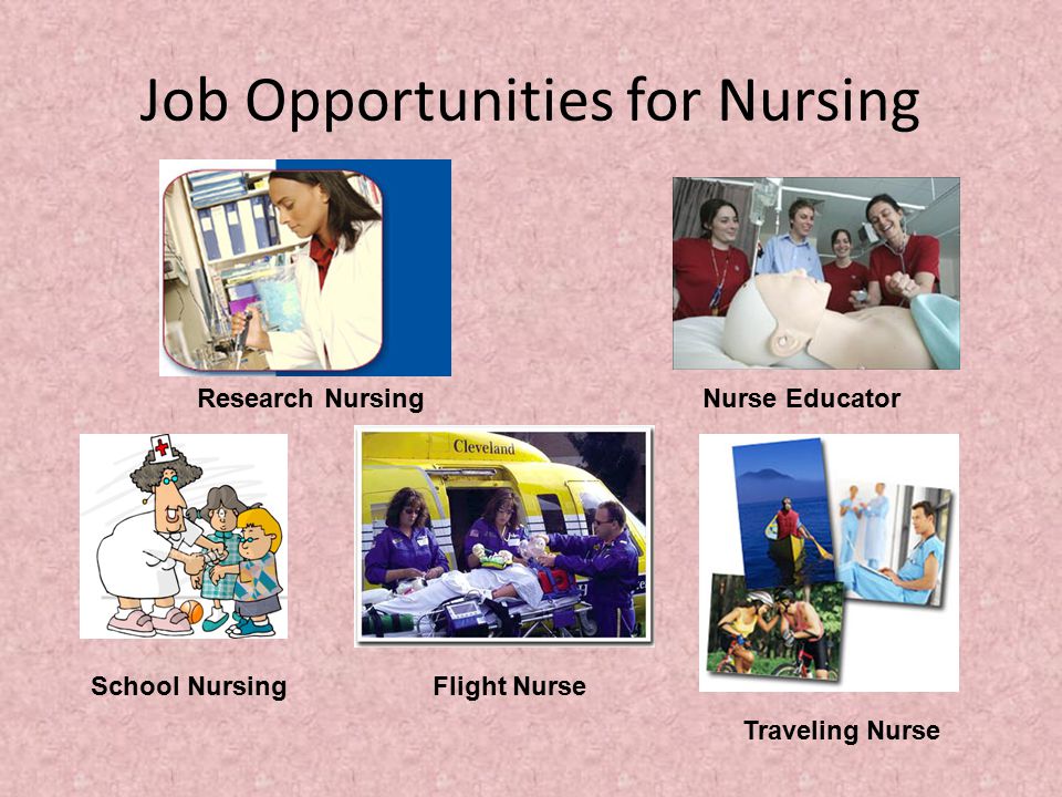 Job Opportunities for Nursing School Nursing Traveling Nurse Research NursingNurse Educator Flight Nurse