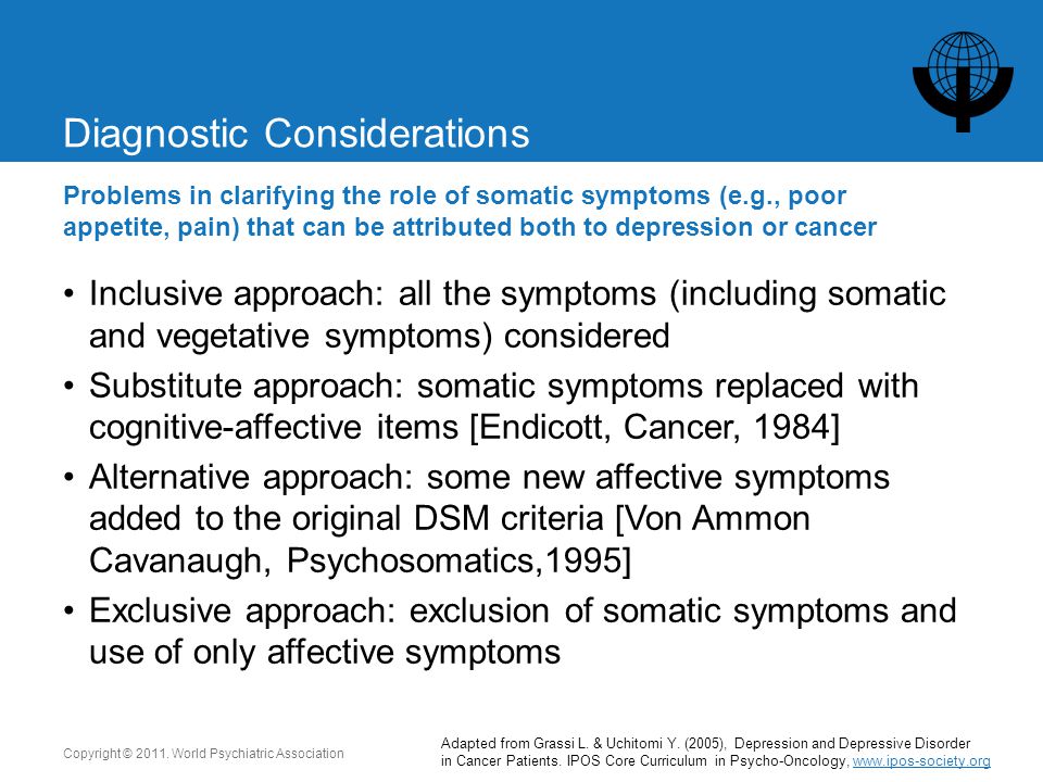 Depression and Cancer (World Psychiatric Association)