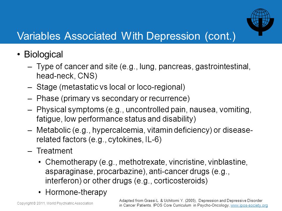 Depression and Cancer (World Psychiatric Association)