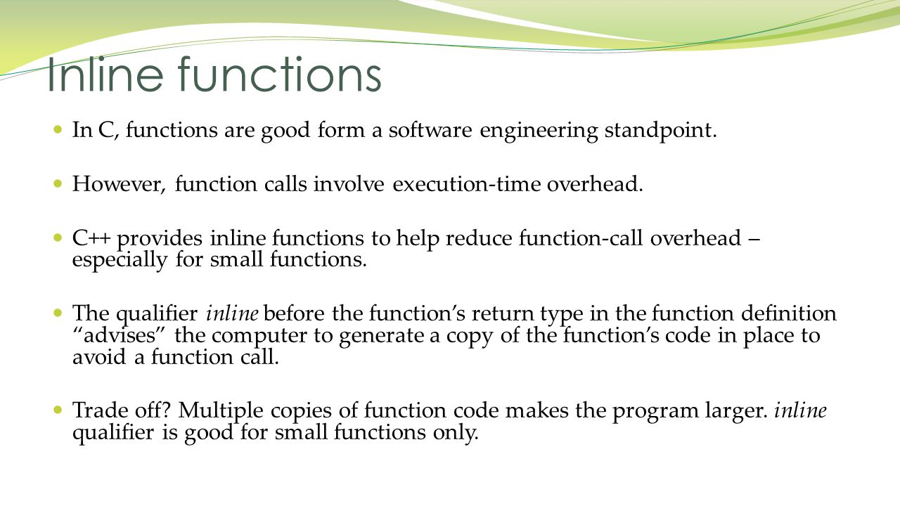 Inline function