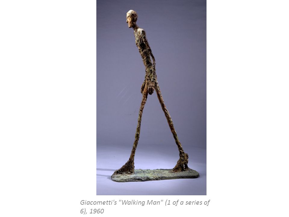 Giacometti s Walking Man (1 of a series of 6), 1960