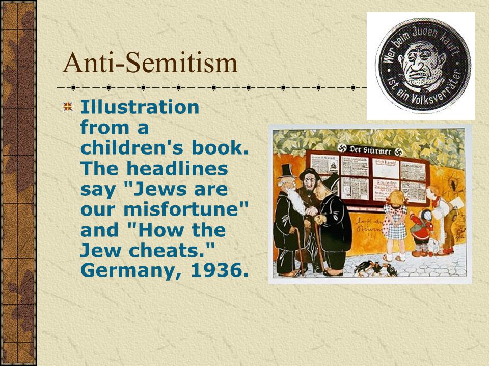 Anti-Semitism Illustration from a children s book.