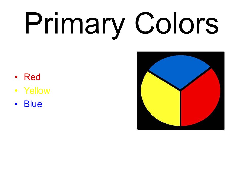 Primary Colors Red Yellow Blue