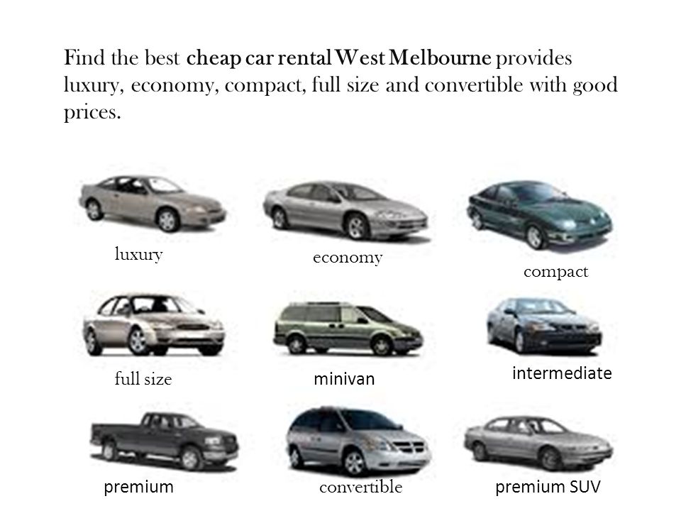 Find the best cheap car rental West Melbourne provides luxury, economy, compact, full size and convertible with good prices.