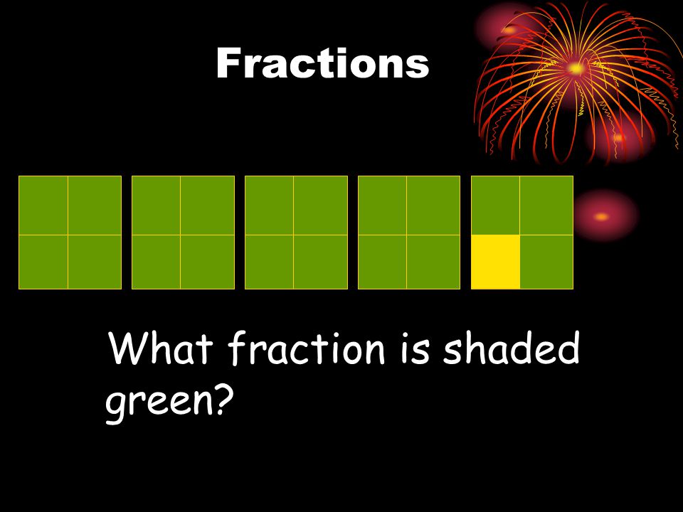 What fraction is shaded green