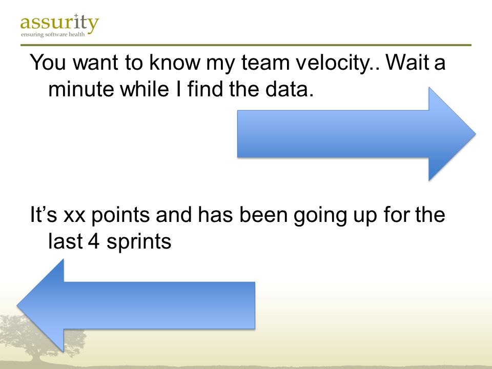 You want to know my team velocity.. Wait a minute while I find the data.