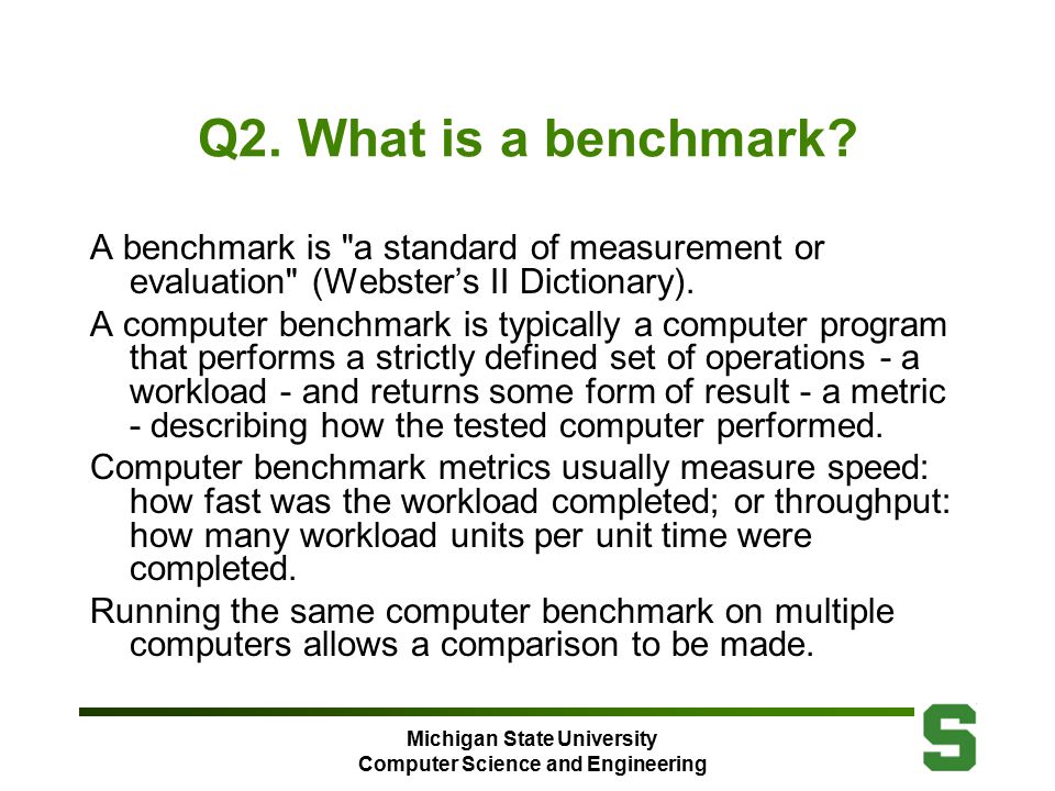 Spec 2006 Cse 820 Michigan State University Computer Science And