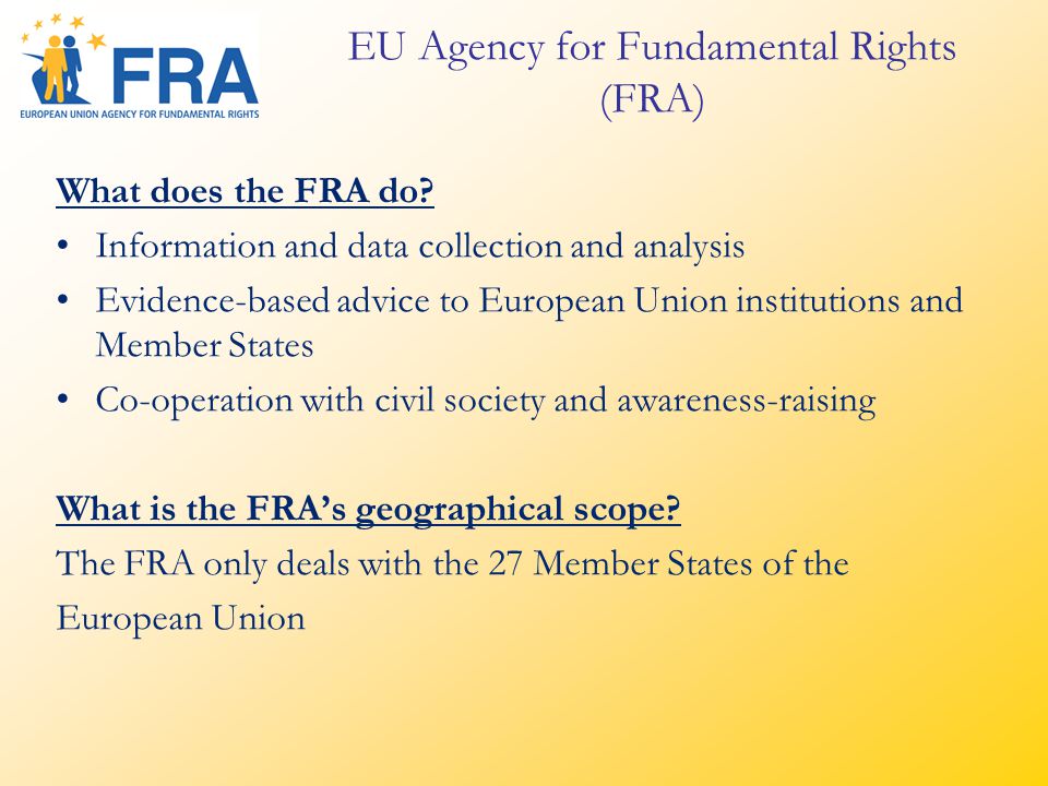 What does the FRA do.