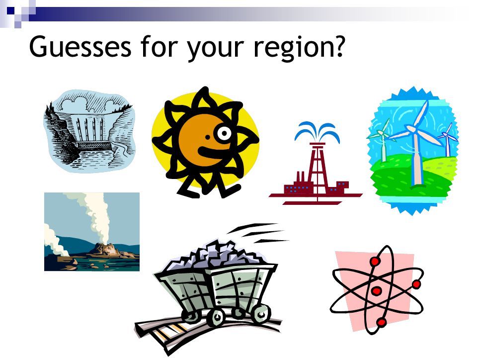 Guesses for your region