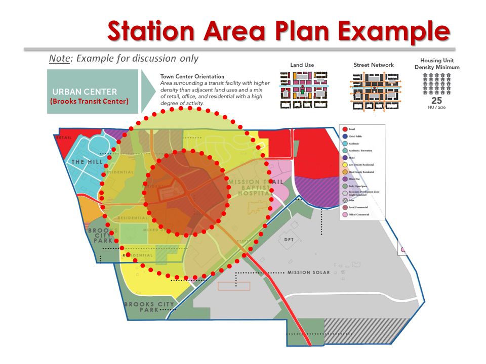 11 (Brooks Transit Center) Station Area Plan Example