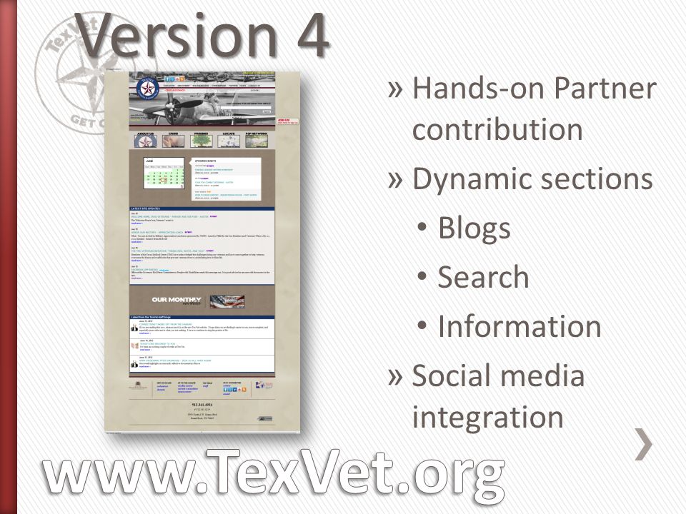 » Hands-on Partner contribution » Dynamic sections Blogs Search Information » Social media integration Version 4