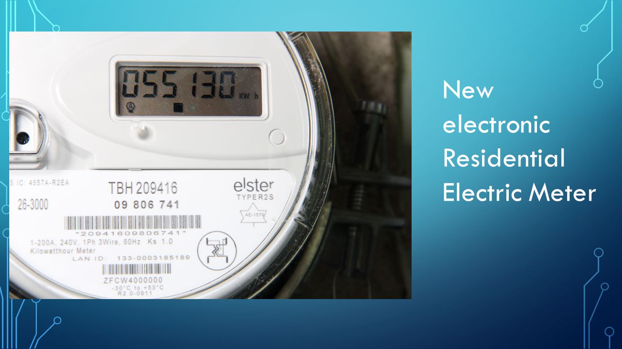 New electronic Residential Electric Meter