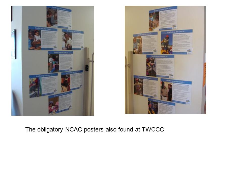 The obligatory NCAC posters also found at TWCCC