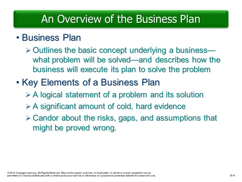 explain concept business plan