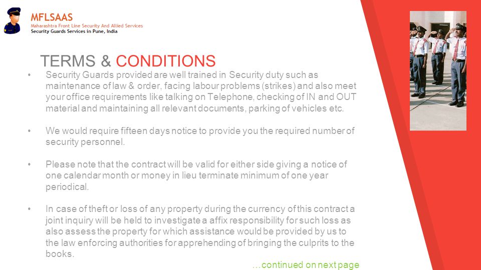 Welcome to MAHARASHTRA FRONTLINE SECURITY &amp; ALLIED SERVICES 