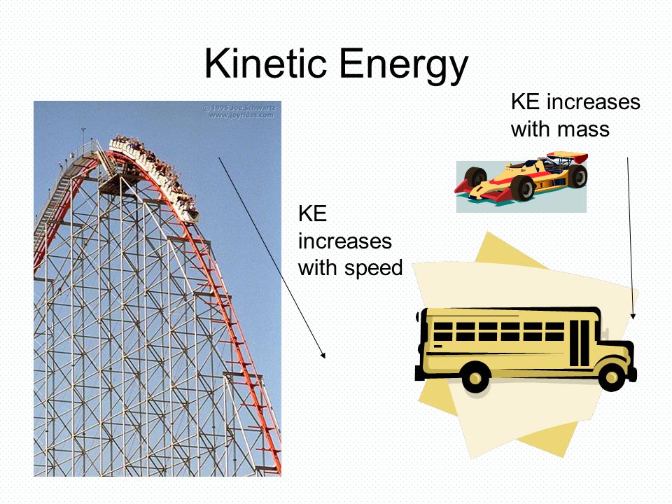 Energy units. Kinetic Energy.