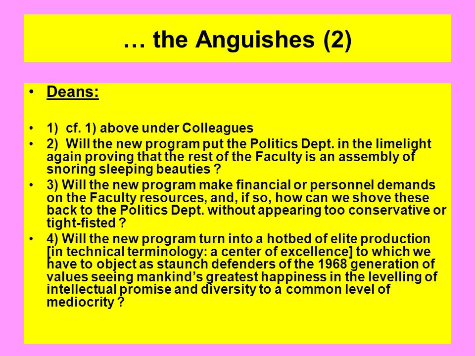 … the Anguishes (2) Deans: 1) cf.