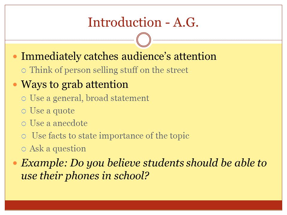 attention grabbing introduction for essays