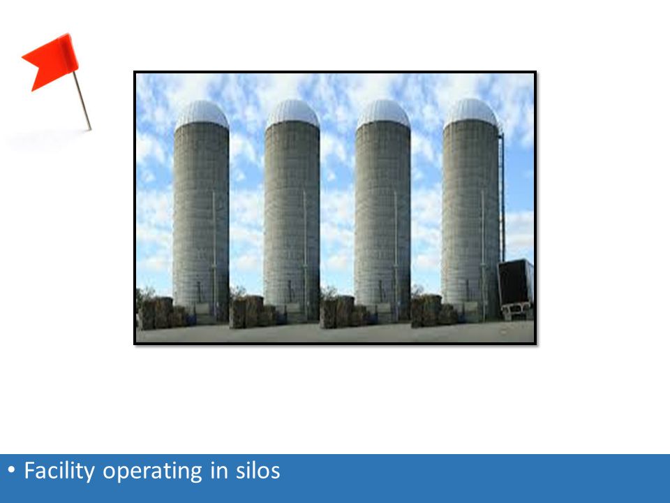 Facility operating in silos