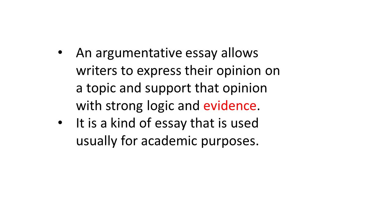 arguement essay writing definiton