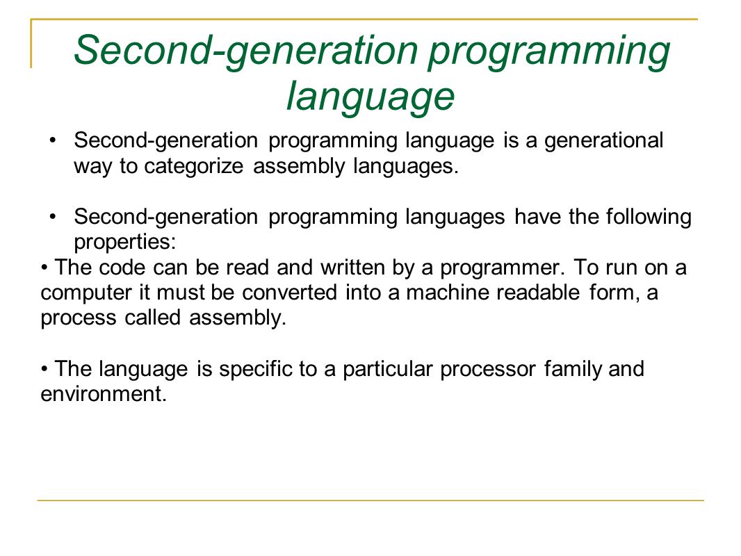 4th generation programming language list - powenmath