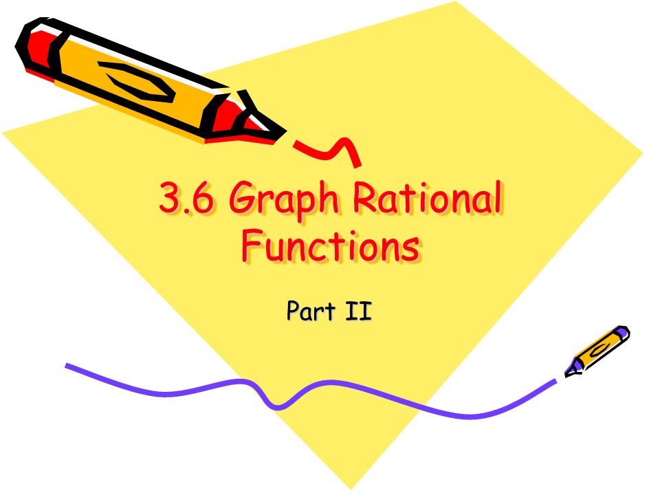 3.6 Graph Rational Functions Part II