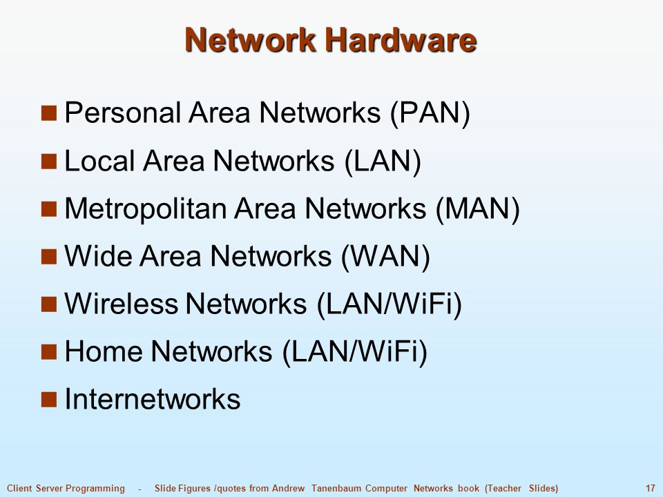 Computer Network Book Tanenbaum