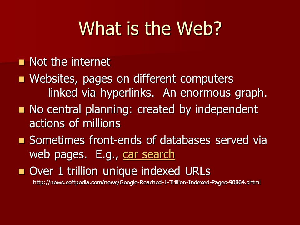 What is the Web.