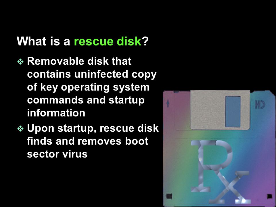 What is a rescue disk.