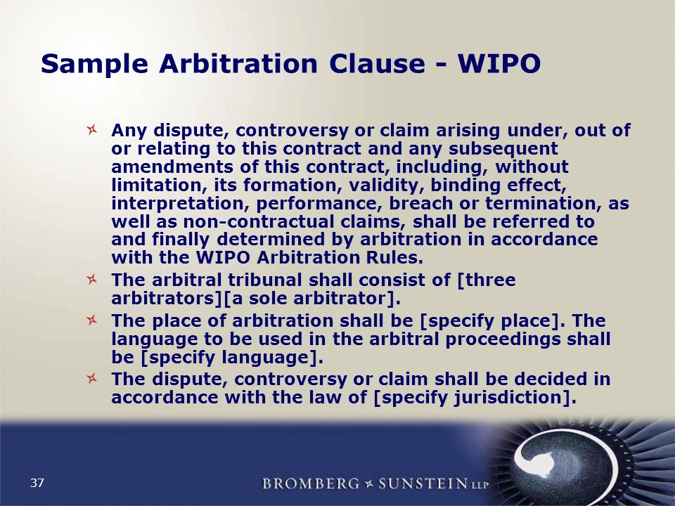 Arbitration of International Disputes Joel Leeman Bromberg & Sunstein LLP ©  2008 Bromberg & Sunstein LLP. - ppt download