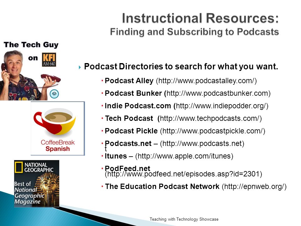  Podcast Directories to search for what you want.