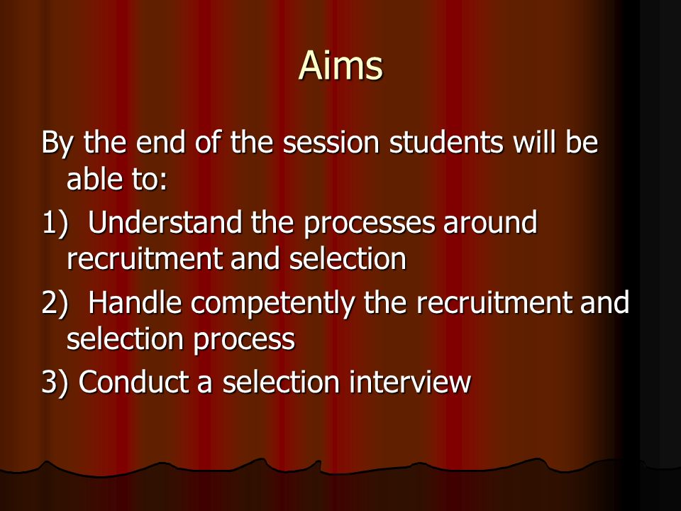 The Recruitment and Selection of Travel and Tourism Staff Human Resource Management -Session 4 Suhel Khan