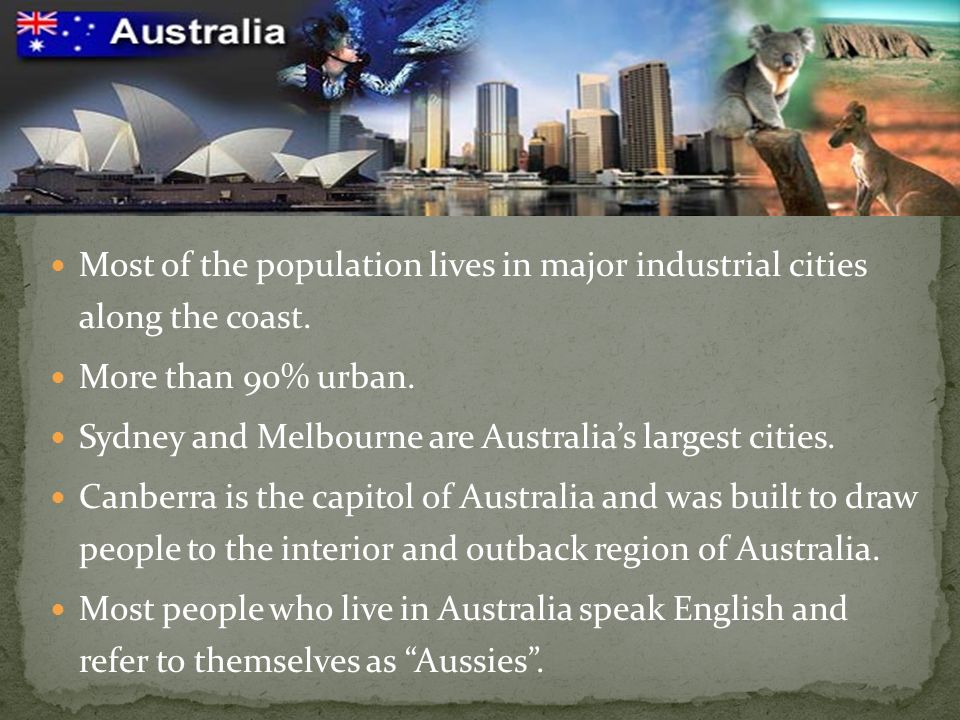 Most of the population lives in major industrial cities along the coast.