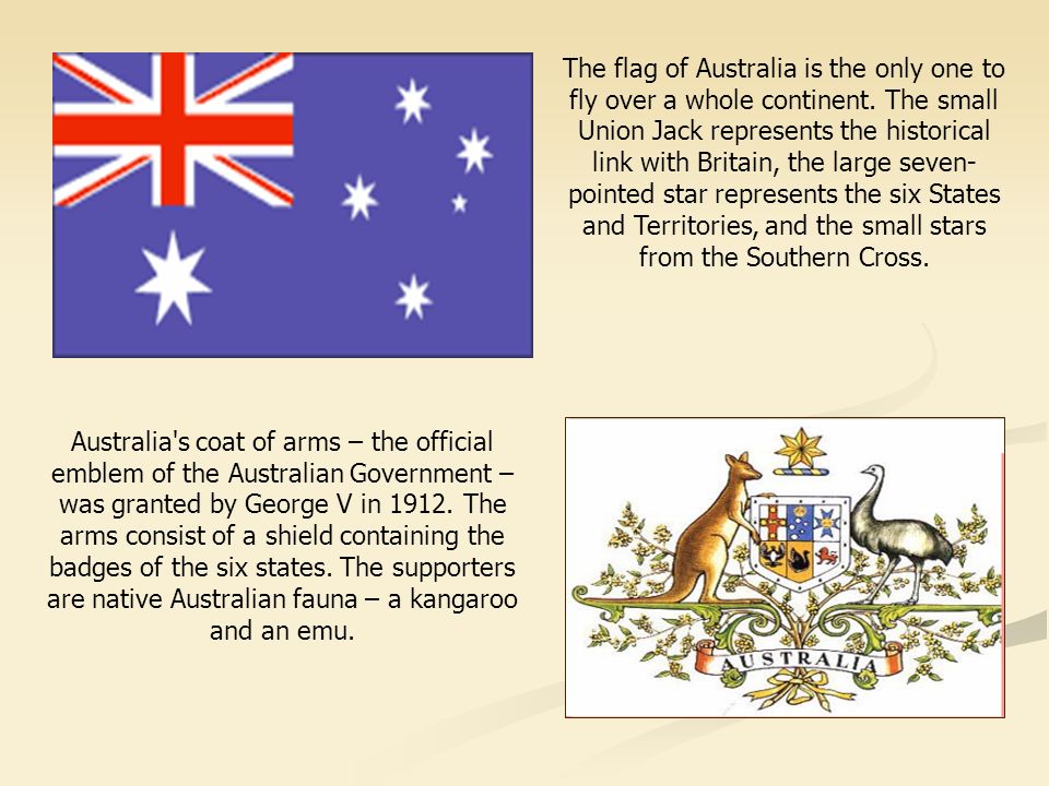 Australia s coat of arms – the official emblem of the Australian Government – was granted by George V in 1912.