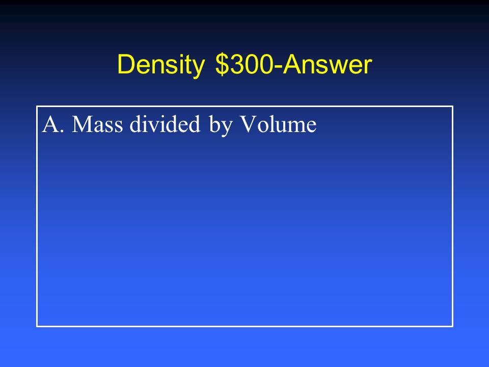 Density $200-Answer B. 1.0 g/mL