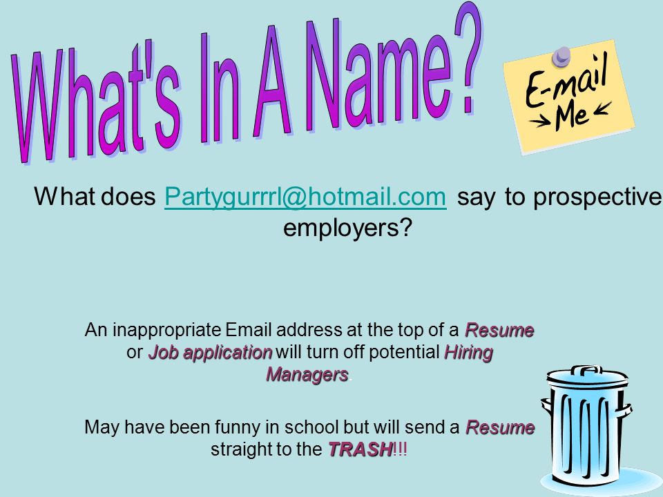 2 resume job applicationhiring managers an inappropriate email address - Funny Email Addresses On Resumes 2 resume job applicationhiring managers an inappropriate email address - Funny Email Addresses On Resumes