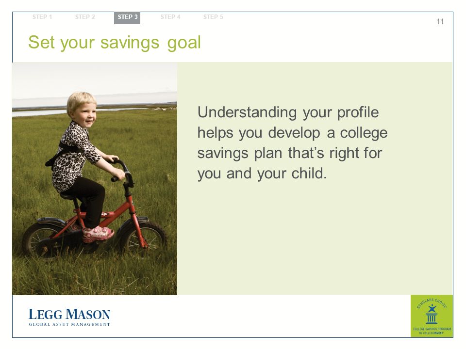 11 Understanding your profile helps you develop a college savings plan that’s right for you and your child.